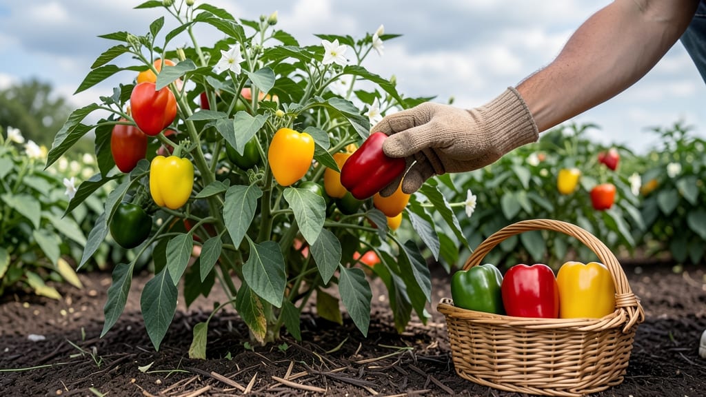 When to Pick Bell Peppers From Garden: Color-Coded Ripeness Stages for Perfect Flavor