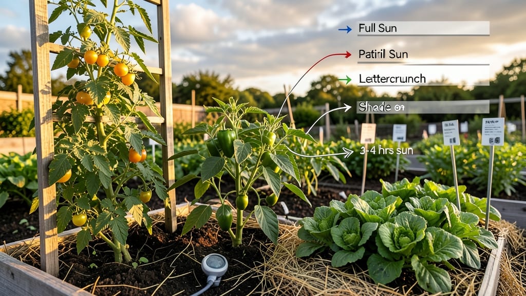 How Much Sunlight Does a Vegetable Garden Need: Daily Hours by Plant Type