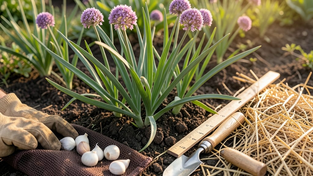 Garlic Spacing in Garden: Planting Depths That Maximize Bulb Size