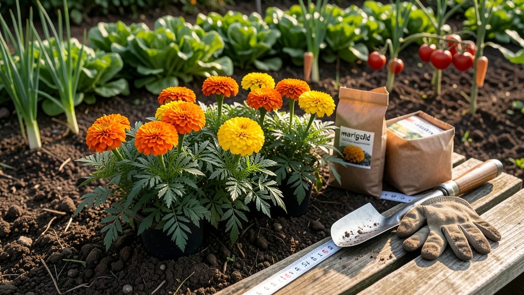 How Many Marigolds to Plant in Vegetable Garden: Spacing Rules for Pest Control and Pollination