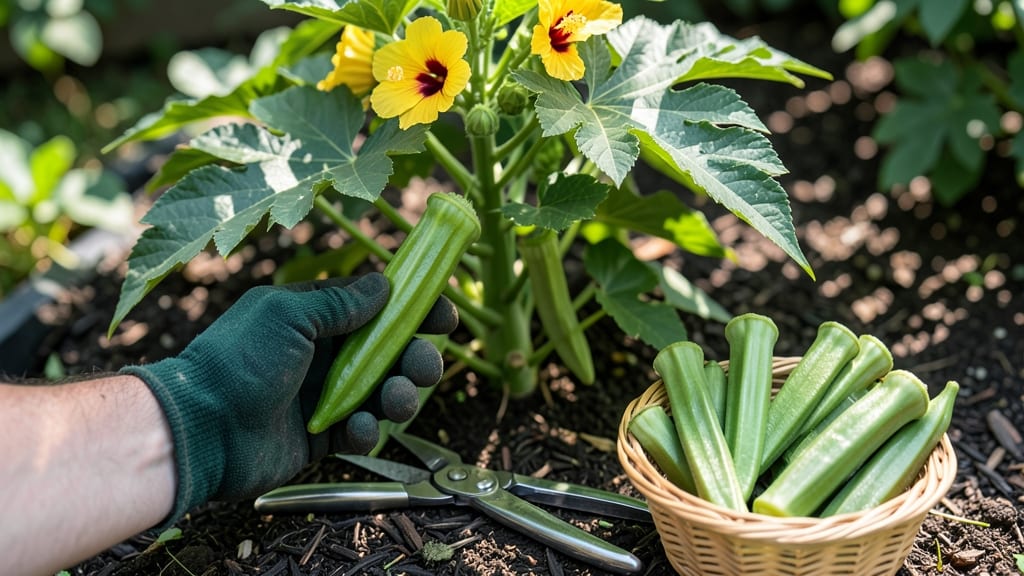 When to Pick Okra from the Garden: 3-Inch Pods for Peak Tender-Crisp Flavor