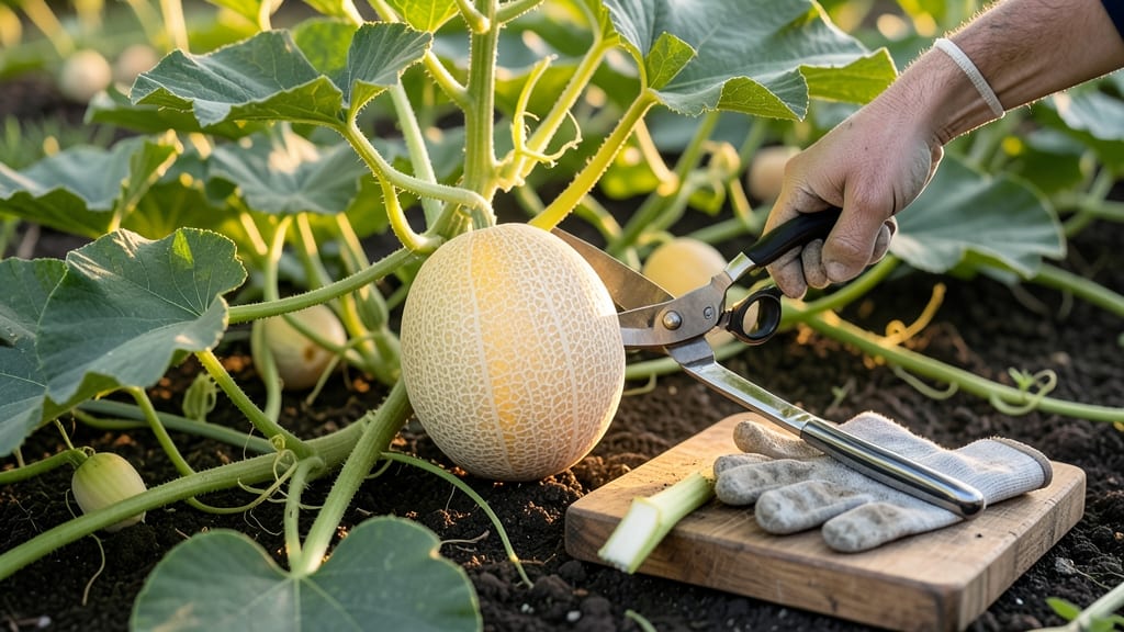 When to Pick Cantaloupe From Your Garden: Ripeness Test That Never Fails